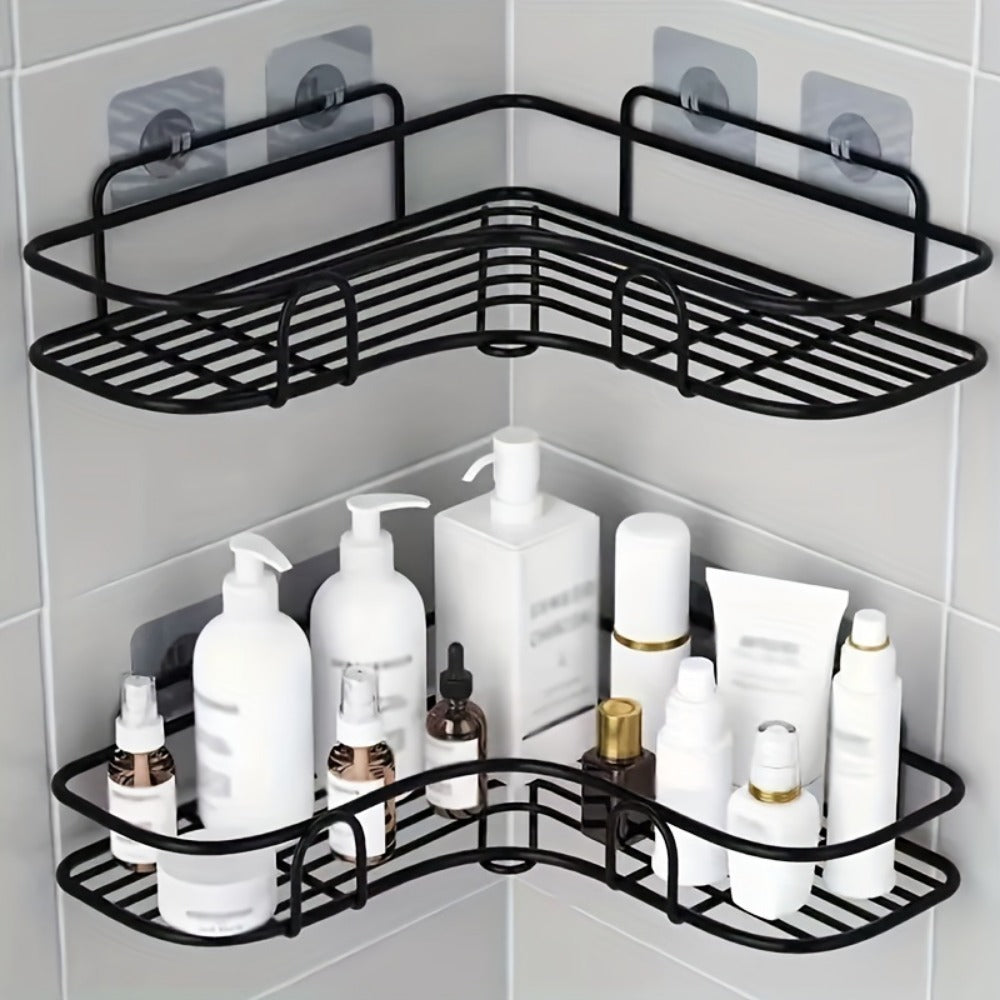 Set of 2 Wall-Mounted Bathroom Shelves – Modern Storage Solution
