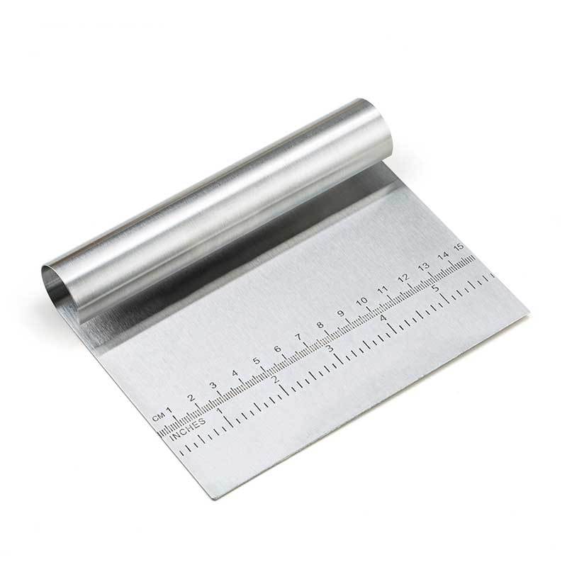 Dough Cutter and Scraper with Measurement Scale – Kitchen Baking Accessory