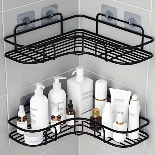 Set of 2 Wall-Mounted Bathroom Shelves – Modern Storage Solution