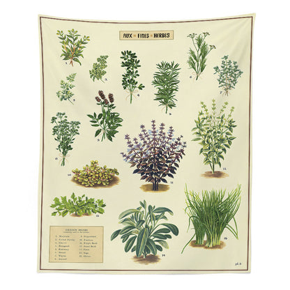 Boho Botanical Wildflower Wall Tapestry – Hippie Saguaro Flower Carpet for Psychedelic INS Home Décor
