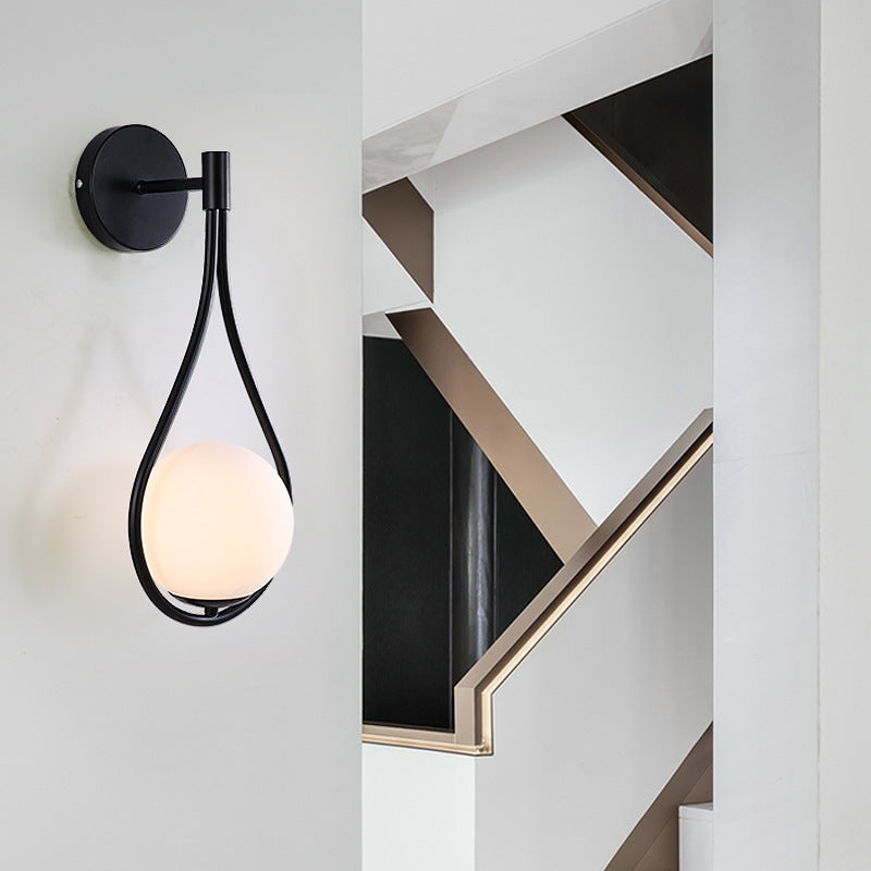 Nordic LED Wall Lamp – Golden Bedside Light for Modern Home Décor