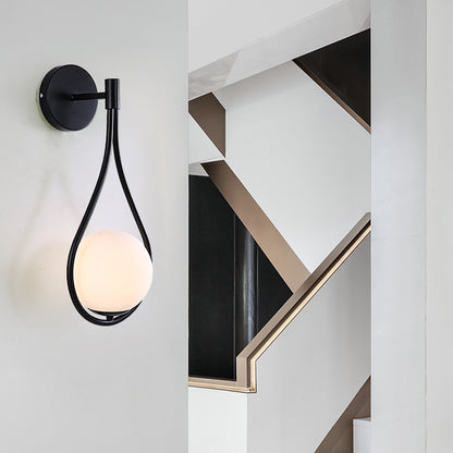 Nordic LED Wall Lamp – Golden Bedside Light for Modern Home Décor
