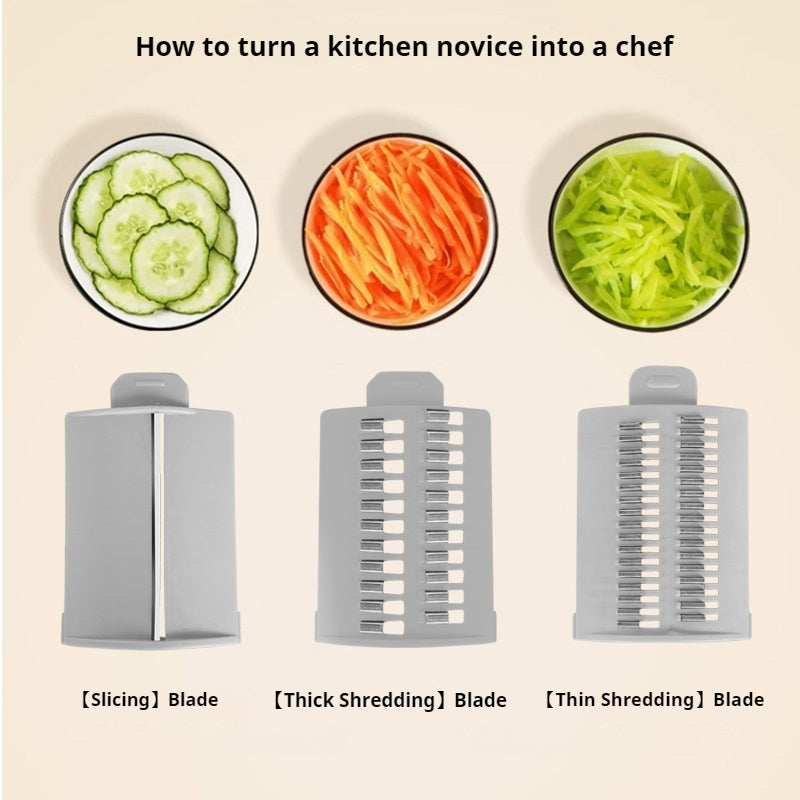 White Kitchen Vegetable Slicer – Easy & Efficient Food Cutting Tool