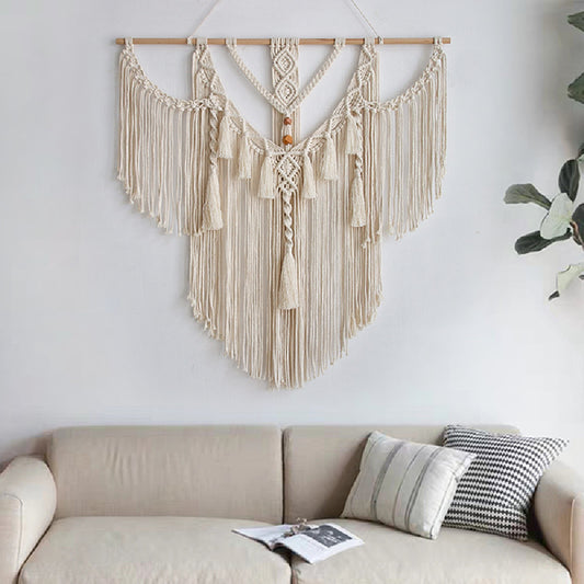 Handmade Cotton Rope Tassel Wall Tapestry