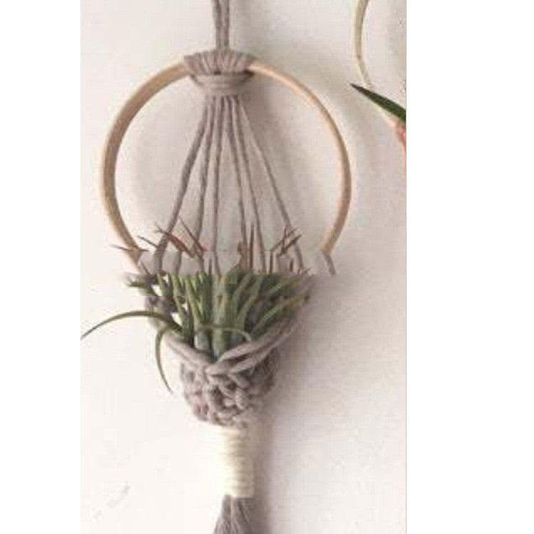Air Green Flower Basket Mini Wall Tapestry