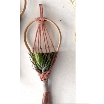 Air Green Flower Basket Mini Wall Tapestry