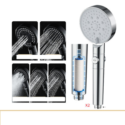 High-Pressure Shower Head Set – Booster Nozzle for Powerful Bathing