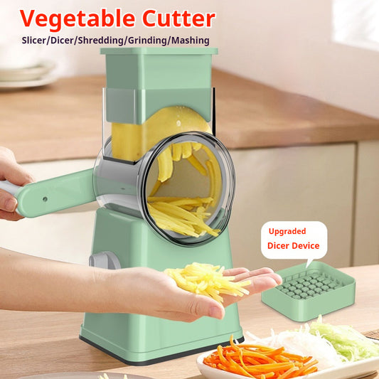 White Kitchen Vegetable Slicer – Easy & Efficient Food Cutting Tool
