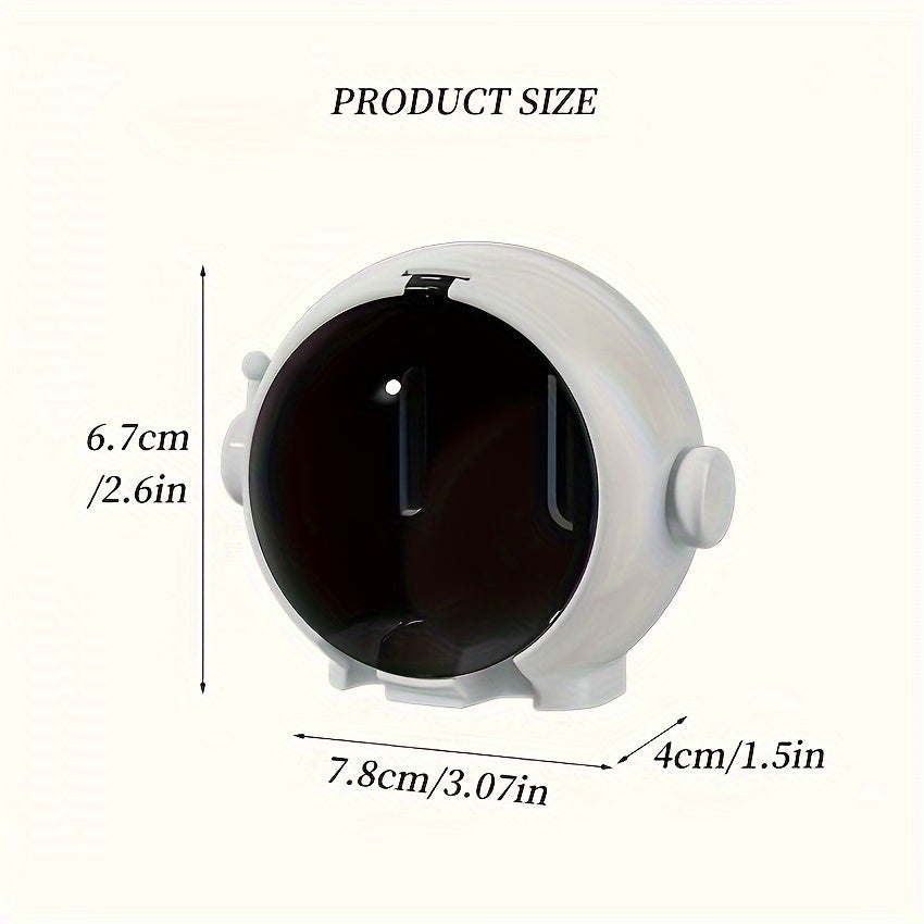 Astronaut Toothbrush Holder – Wall-Mounted, No-Drill Upside-Down Storage Rack