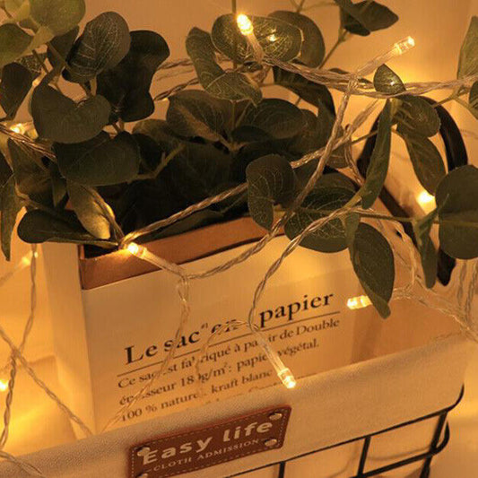 USB & Battery-Powered 40 LED Christmas Tree Fairy String Lights – Party & Holiday Décor