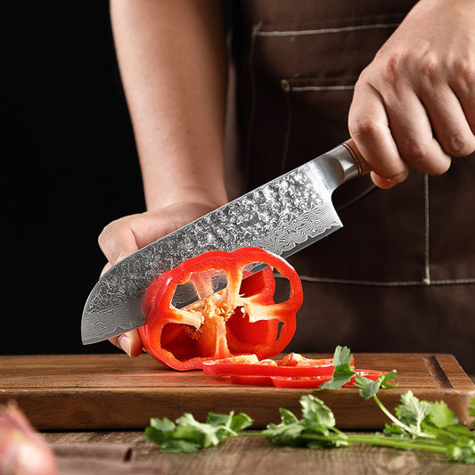 Handcrafted Damascus Steel Kitchen Knife – Razor Sharp Chef’s Blade