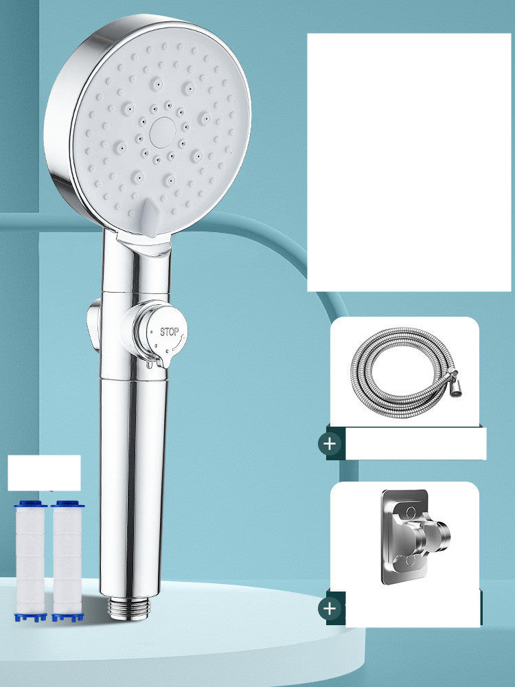 High-Pressure Shower Head Set – Booster Nozzle for Powerful Bathing