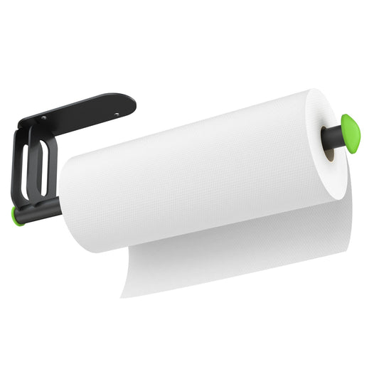 Stainless Steel Paper Towel Holder -Self-Adhesive & Screw Mount Options, Under Cabinet Or Wall Mount, Waterproof & Rustproof Design