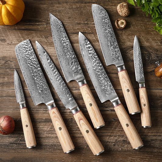 Handcrafted Damascus Steel Kitchen Knife – Razor Sharp Chef’s Blade