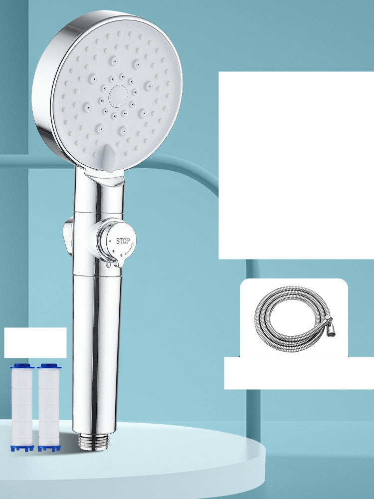 High-Pressure Shower Head Set – Booster Nozzle for Powerful Bathing