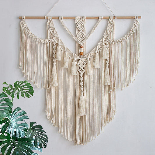 Handmade Cotton Rope Tassel Wall Tapestry