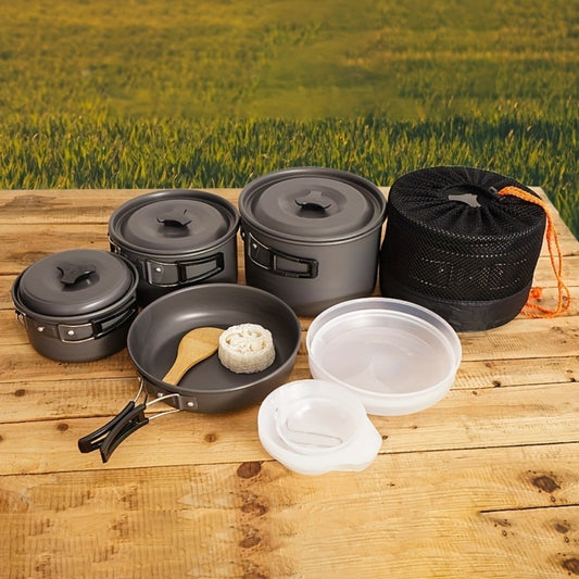 Compact RV Camping Cookware Set – Folding Picnic & BBQ Pots for 1–3 People