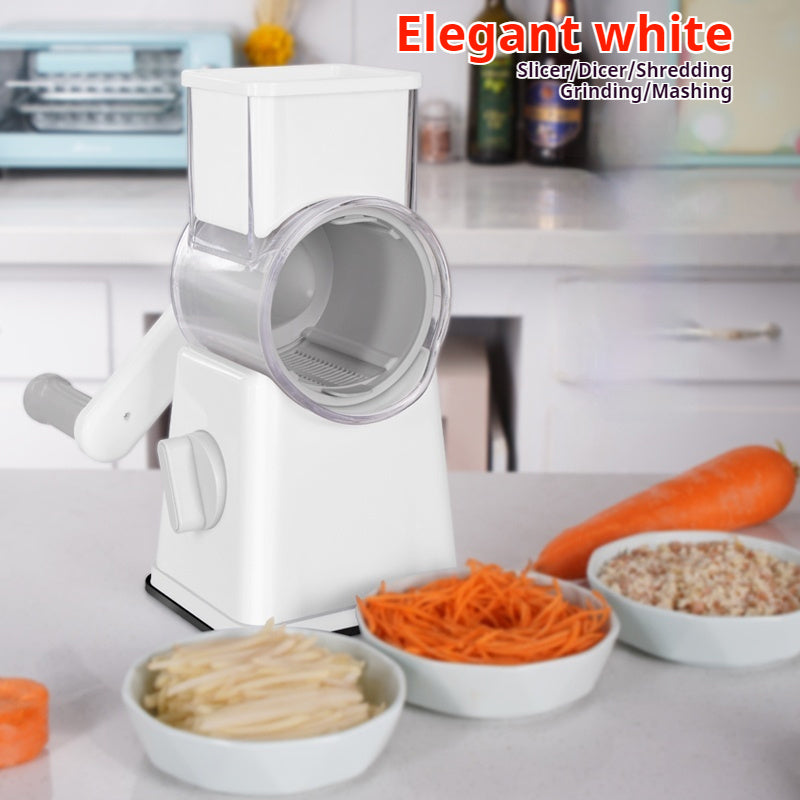 White Kitchen Vegetable Slicer – Easy & Efficient Food Cutting Tool