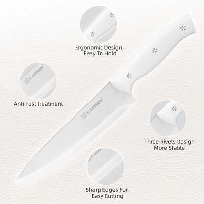 High Carbon Stainless Steel Kitchen Knife Set – Ultra-Sharp Snow Pattern Blades